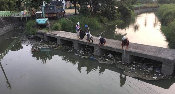 Rivers after waste removal in different cities and ounties