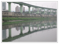 台北南湖礫間淨化工程旁南湖大橋