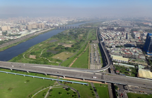 浮洲礫間空拍圖