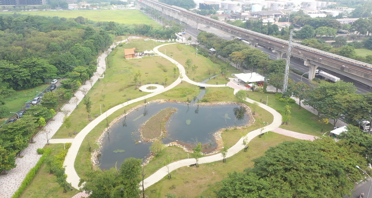 青埔溝水質處理淨化場空拍照片