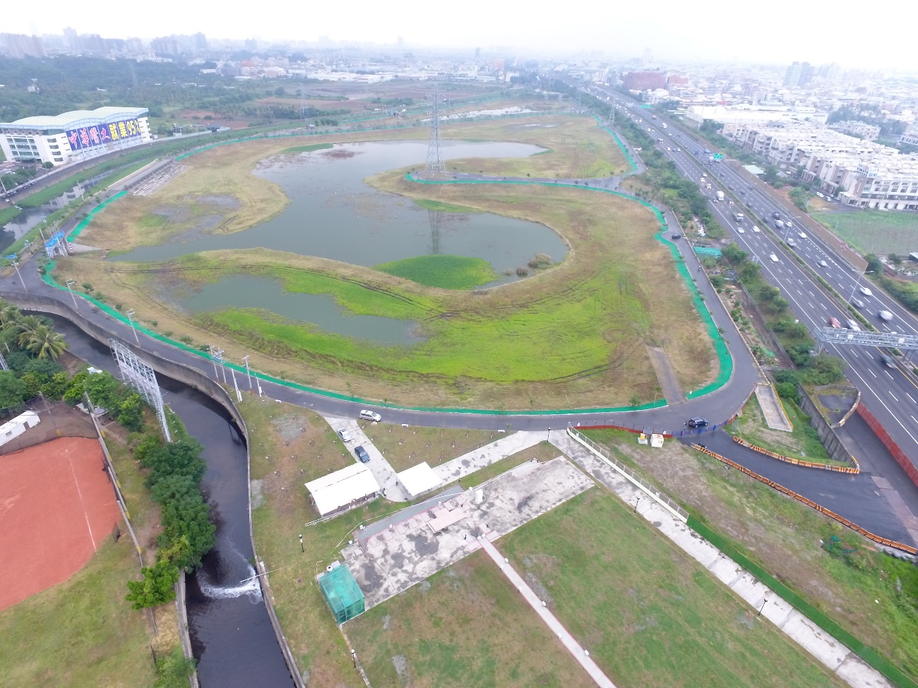 仁德排水生態空拍圖