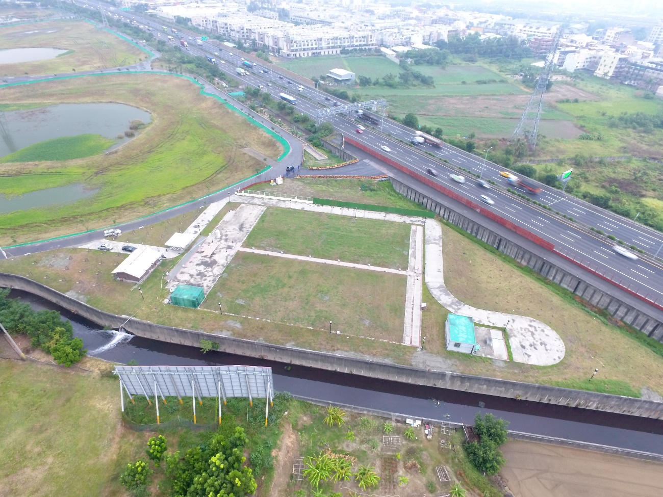 仁德排水生態空拍圖